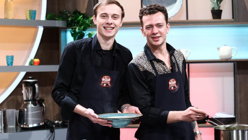 Chefi la cuțite, 28 martie 2023. Jean Gavril și Dinu, fratele lui, au făcut show în bucătărie. Ce au pregătit pentru Scărlătescu