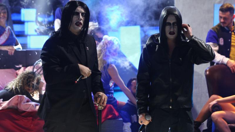 CRBL și Radu Țibulcă s-au transformat în Marilyn Manson la Te cunosc de undeva! sezonul 19