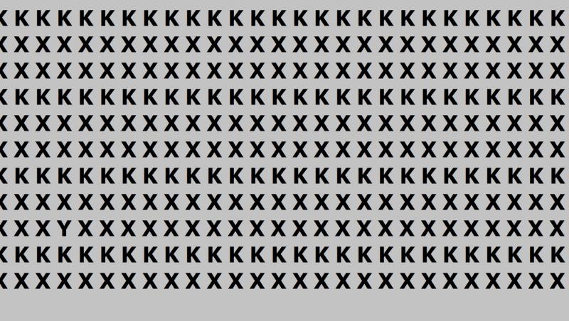 O poză simplă cu niște litere s-a transformat într-o iluzie optică virală, ce ascunde un test de inteligență