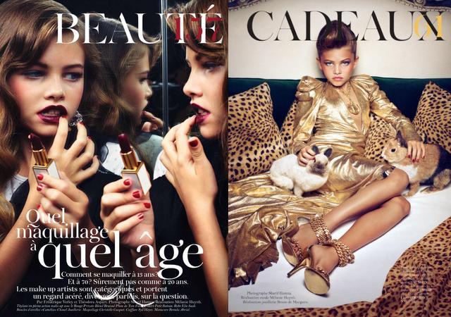 Thylane Blondeau pe coperta revistei Vogue