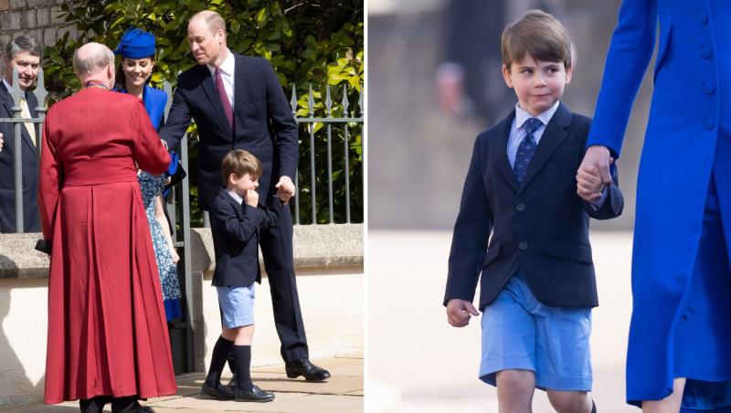 colaj foto Kate Middleton și Prințul Louis