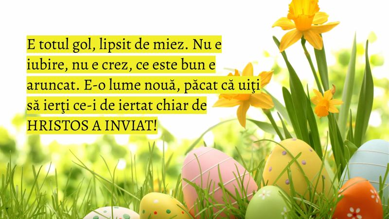 Cauți felicitări de Paște cu urări creștine? Am făcut o selecție de imagini frumoase pentru sărbătorile pascale. Care e preferatul tău? Scrie-ne în comentarii