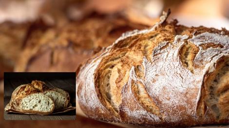 Rețetă de pâine fără frământare. Cum poți prepara pâine acasă fără să depui efort