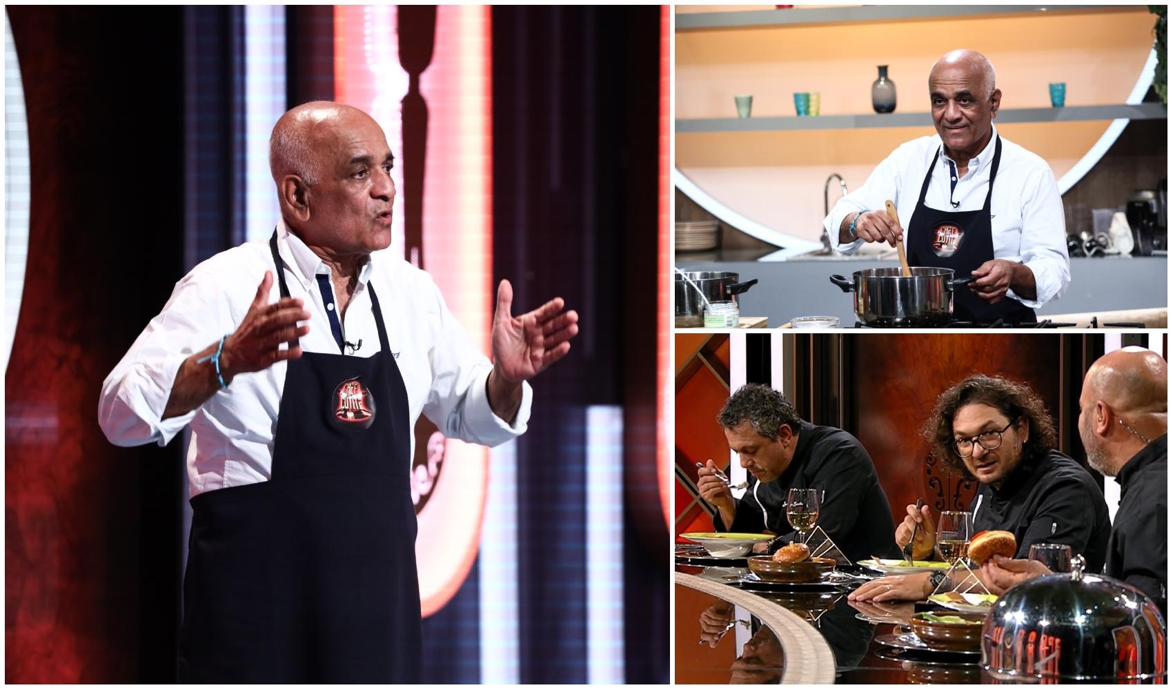 colaj foto cu Anzhu Pathak si juratii emisiunii chefi la cutite sezonul 11