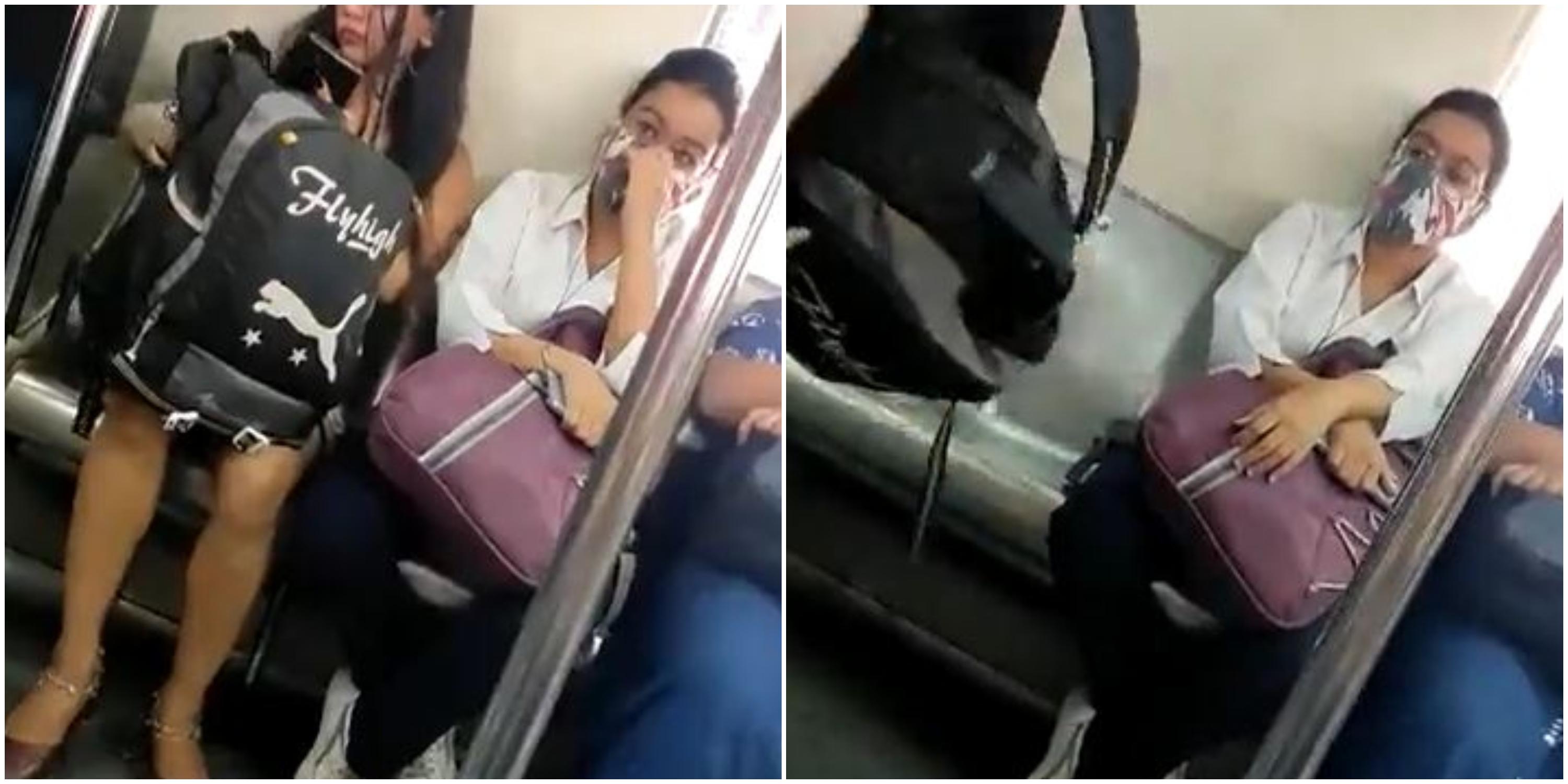 doua femei in metrou