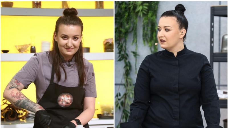 Colaj cu Roxana Blenche în două ipostaze diferite la Chefi la cuțite