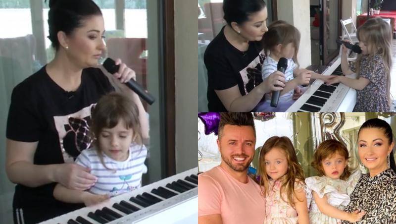 Gabriela Cristea a cântat alături de fetițele sale. Talentul pe care l-a ținut ascuns până acum | Video