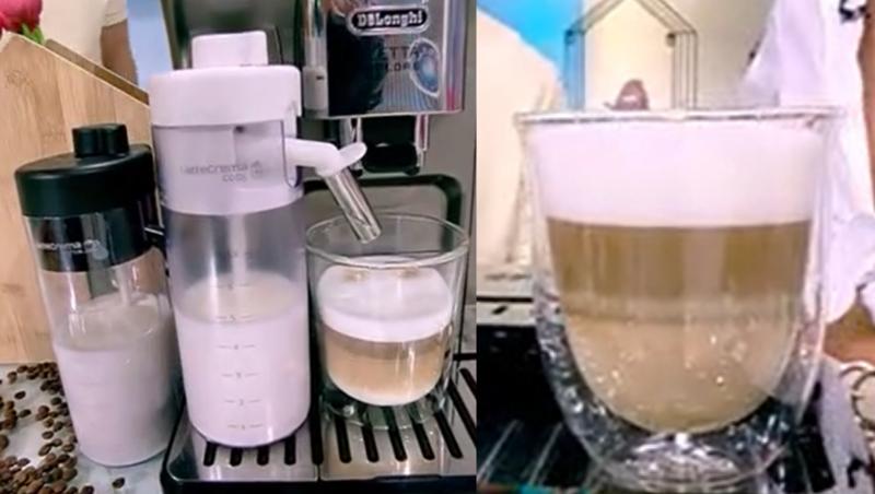 Cel mai simplu mod de a prepara o cafea în trei straturi, cu spumă de lapte caldă și rece. Răsfățul capătă noi dimensiuni