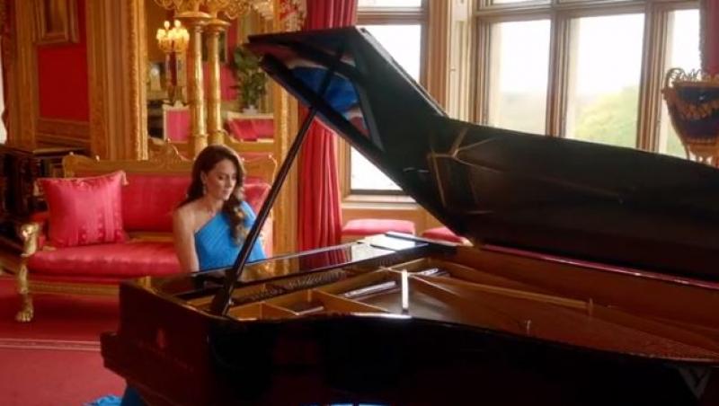 Kate Middleton, într-o apariție răvășitoare. Prințesa de Wales a apărut cântând la pian în finala Eurovision. Ce melodie a ales
