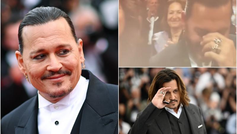 Johnny Depp a fost ovaționat minute în șir la premiera noului său film de la Festivalul de Film de la Cannes 2023