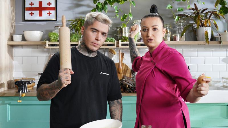 Hello Chef sezon 5, 21 mai 2023. Roxana Blenche și Lino Golden au gătit o rețetă de baton energizant georgian, perfect pentru sală