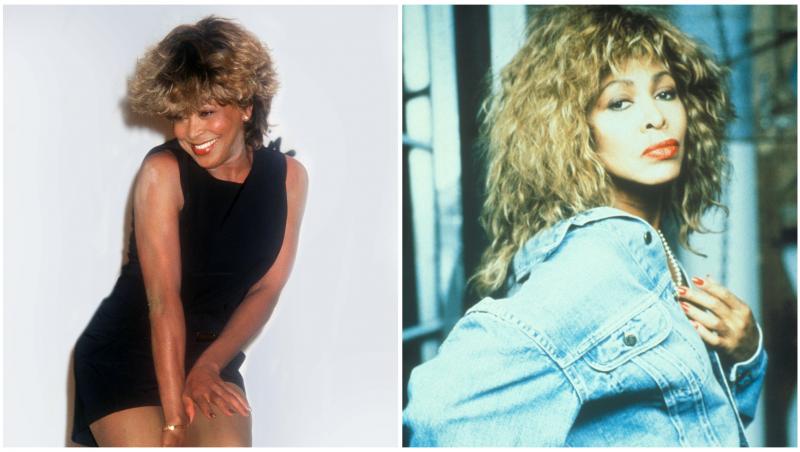 Colaj cu Tina Turner în două ipostaze diferite din tinerețe