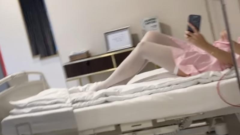 Alina Pușcaș, imagine de pe patul de spital. Vedeta TV și-a îngrijorat admiratorii: „Urați-mi noroc”