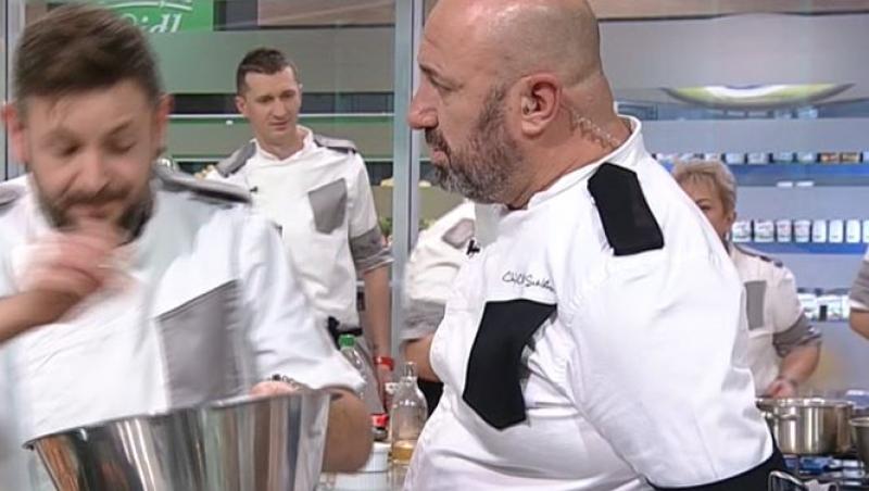 Chefi la cuțite, 31 mai 2023. Chef Florin Dumitrescu și chef Cătălin Scărlătescu și-au adresat replici acide. De ce s-au certat