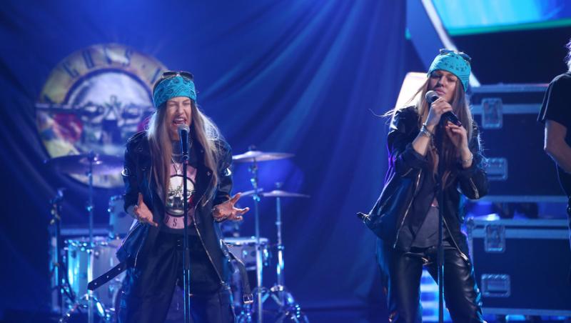 Amna și Misha s-au transformat în Guns N' Roses la Te cunosc de undeva! sezonul 19
