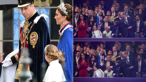 Cum s-au tachinat Prințul William și Prințesa Charlotte în public. Momentul rar și intim surprins de camerele de fotografiat