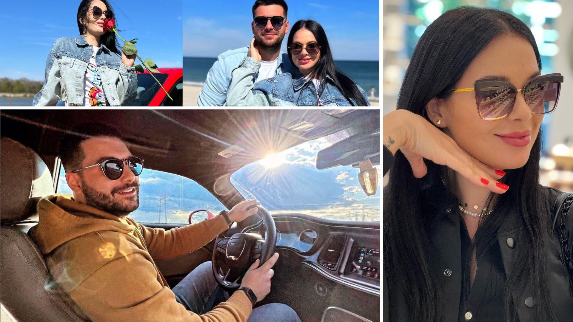 colaj foto Deea Maxer și noul iubit