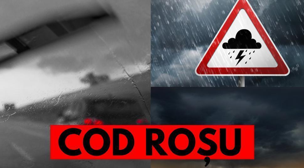 Alertă ANM! Cod roșu de ploi torențiale și averse în mai multe zone ale țării. Ce orașe și regiuni sunt vizate