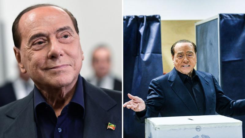 colaj foto Silvio Berlusconi