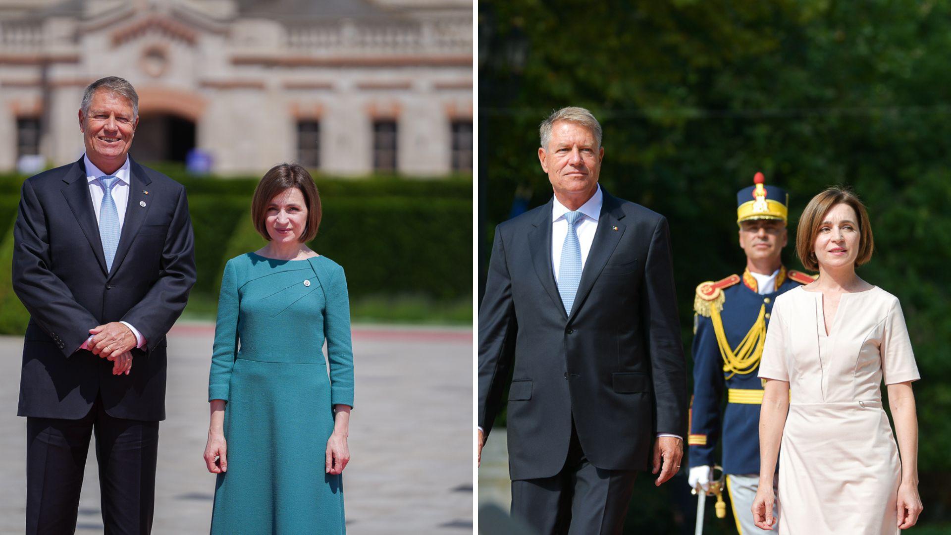 colaj foto Președintele Klaus Iohannis și soția sa, Carmen