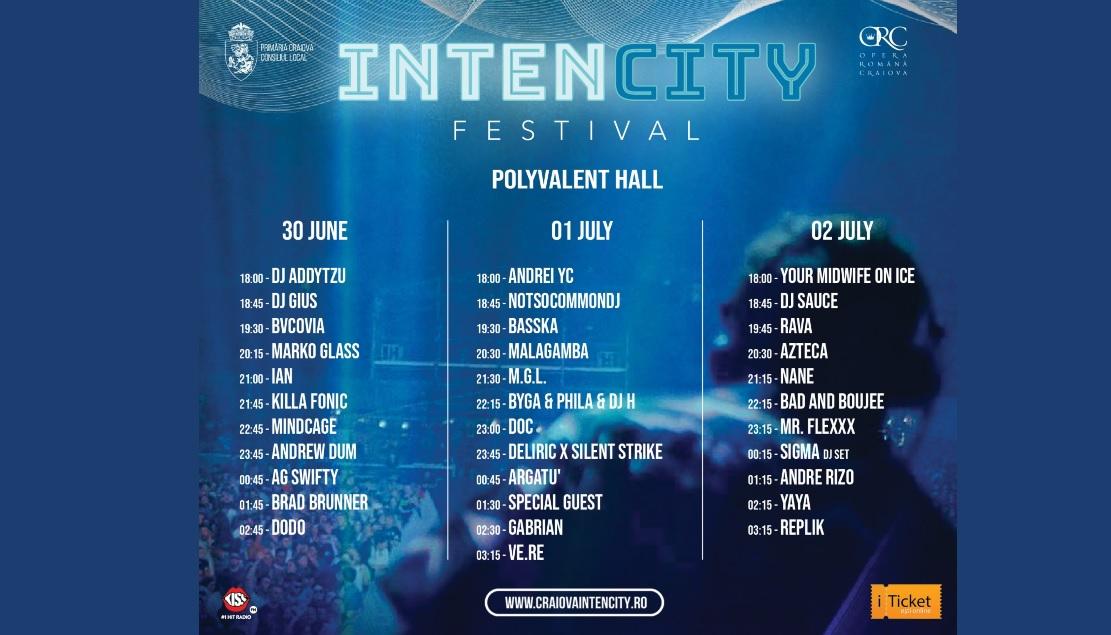 (P) Festivalul IntenCity: Program Sala Polivalentă