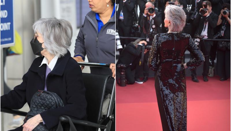 Jane Fonda a fost surprinsă în scaun cu rotile la întoarcerea de la Festivalul de Film de la Cannes