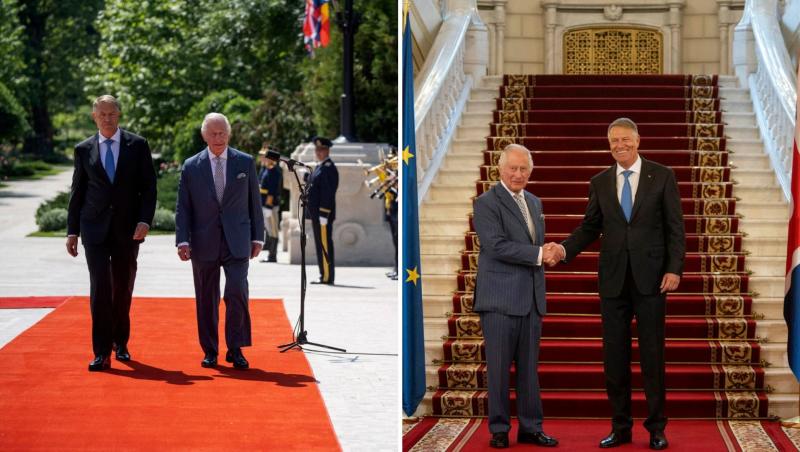 Regele Charles a ajuns în România în dimineața zilei de vineri și s-a întâlnit cu președintele Klaus Iohannis la Palatul Cotroceni. Monarhul britanic a salutat în română și a recitat câteva versuri scrise de Eminescu. Cum s-a descurcat.