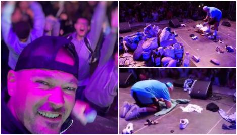 Puya, „atacat” cu încălțări sport pe scenă, în timpul concertului. Cum a reacționat: „Fanii sunt pe primul loc” | VIDEO