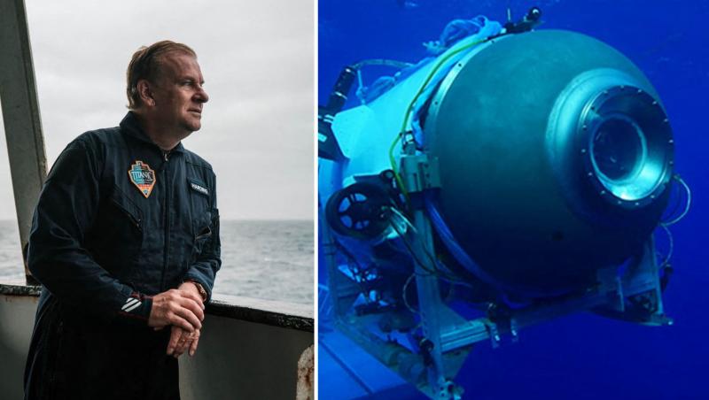 colaj foto Hamish Harding și submarinul Ocean Gate