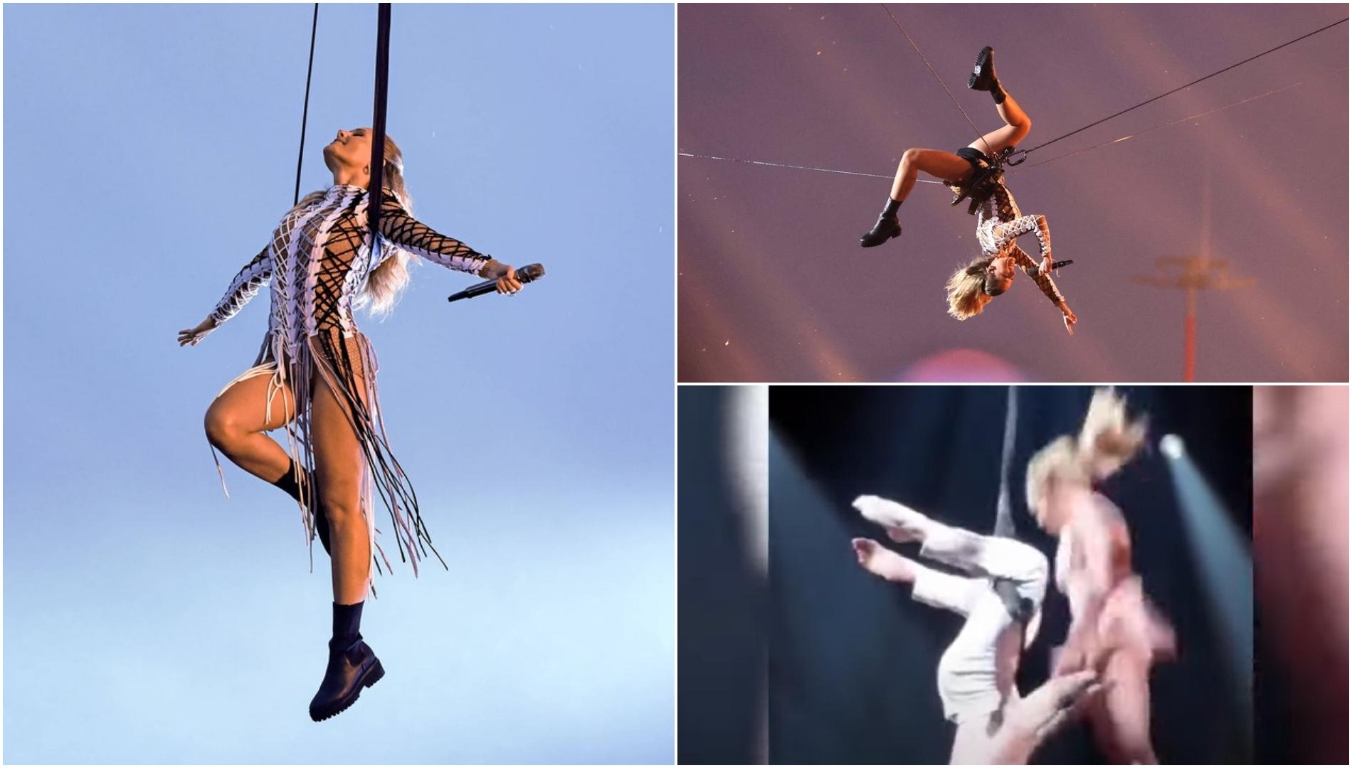 colaj foto Helene Fischer acrobatii