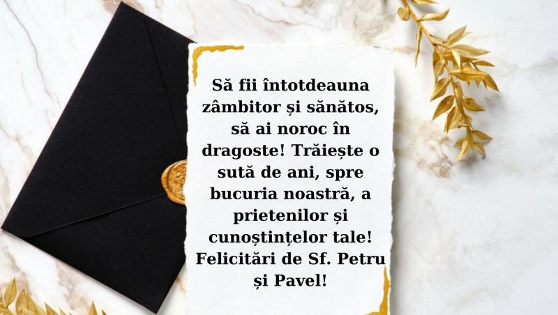 Felicitări de Sf. Petru și Pavel. Cele mai frumoase imagini cu urări de ”La mulți ani” pentru sărbătoriți