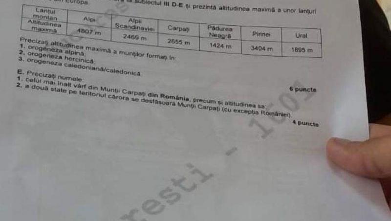 Ce subiecte au picat la BAC 2023 la proba la alegere. Ce au avut elevii de rezolvat la probele de Biologie și Geografie