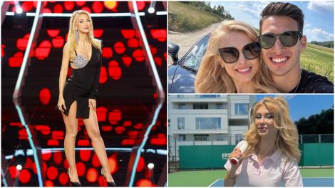 Imagini inedite cu Andreea Bălan, în timp ce joacă tenis cu iubitul ei, Victor Cornea. Momentul s-a încheiat cu un sărut | VIDEO