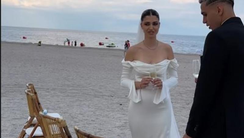 Nuntă mare în fotbal! Cristi Manea de la CFR Cluj s-a căsătorit cu Irina Deaconescu. Ce locație de nuntă luxoasă au ales 