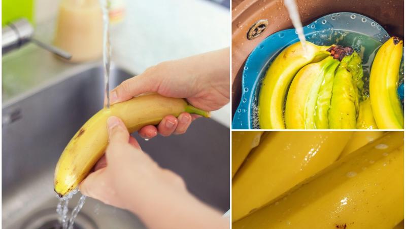 O femeie a descoperit ce se întâmplă dacă speli bananele imediat după ce le-ai cumpărat