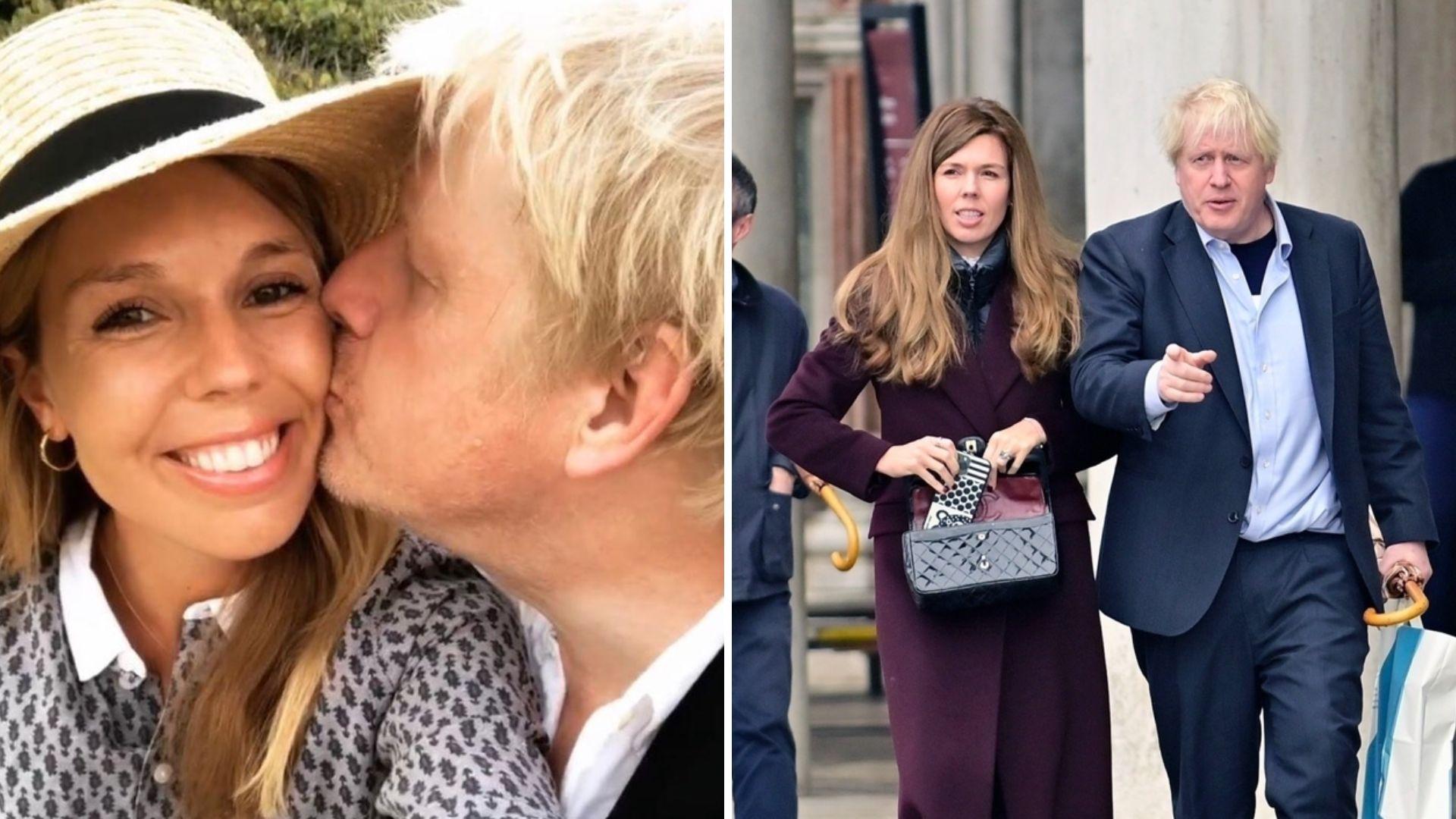 Boris Johnson, sărutat de către soția sa pe obraz