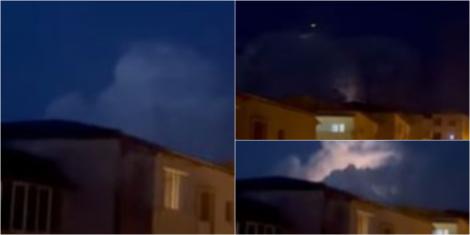 Un fenomen bizar a apărut noaptea pe cer, în Cluj. Ce au observat localnicii, în timp ce filmau cu telefonul