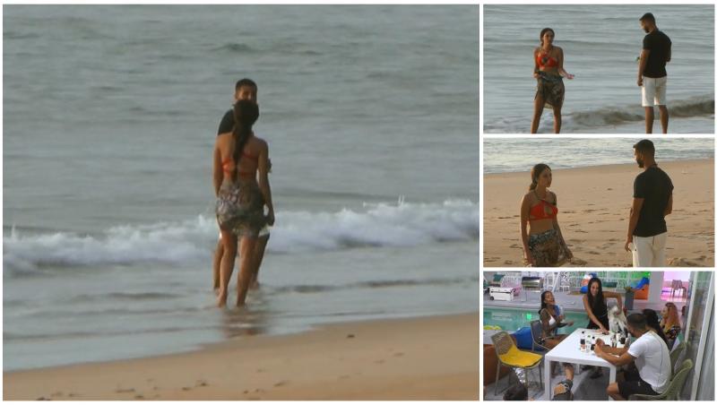 Colaj cu Bianca Giurcă și Alin Simoiu pe plajă în ipostaze diferite la Insula Iubirii
