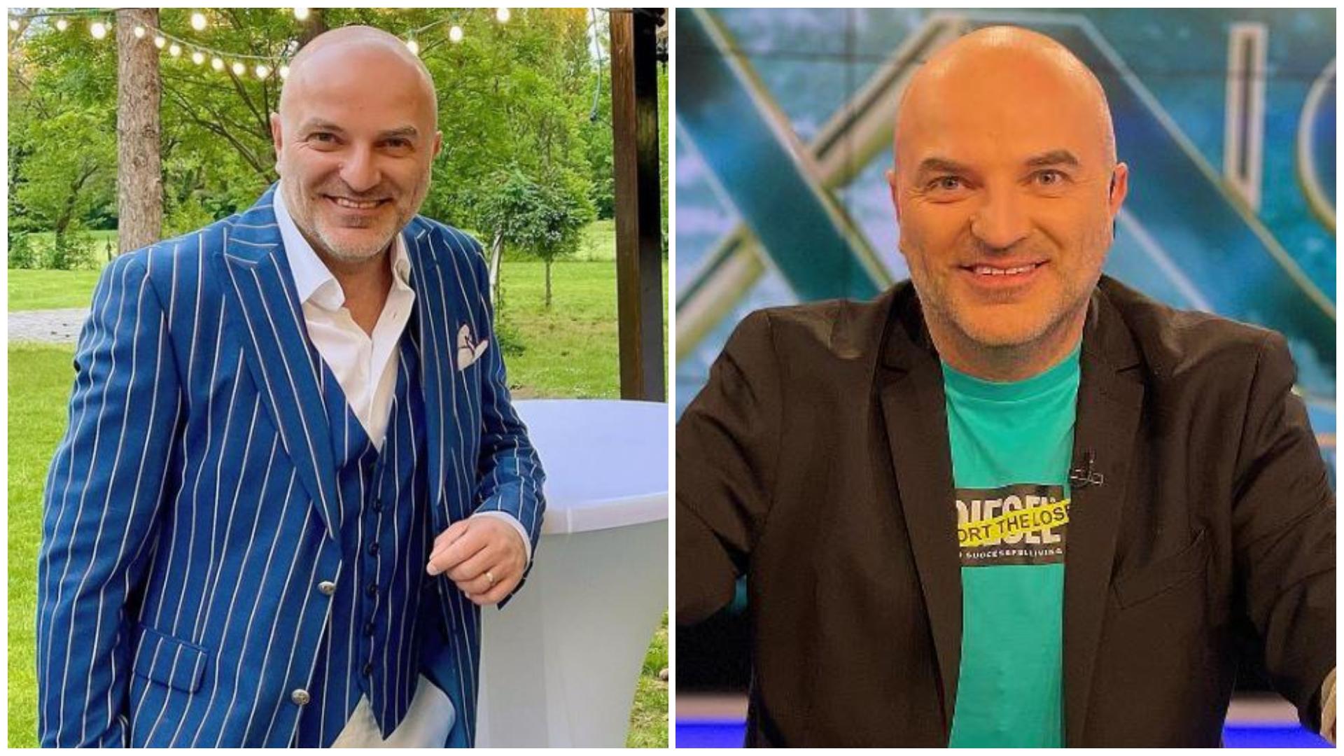 Colaj cu Dan Capatos în două ipostaze diferite la Xtra Night Show și la un eveniment