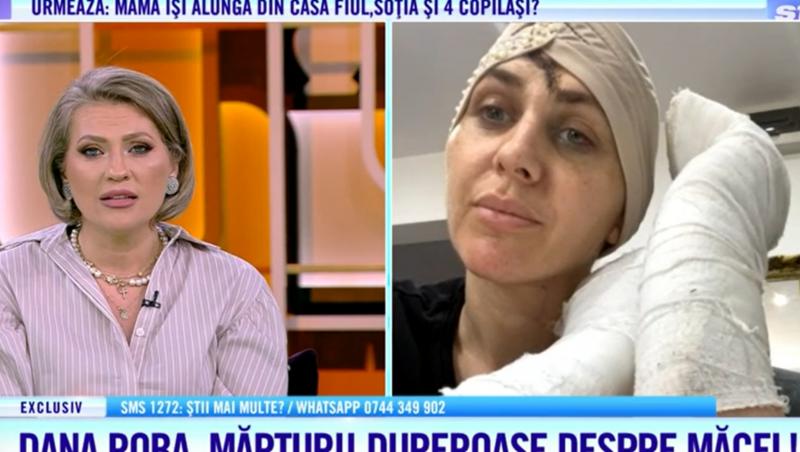 Dana Roba, mărturisiri dureroase la TV | VIDEO. S-a zbătut între viață și moarte după ce soțul a agresat-o în somn