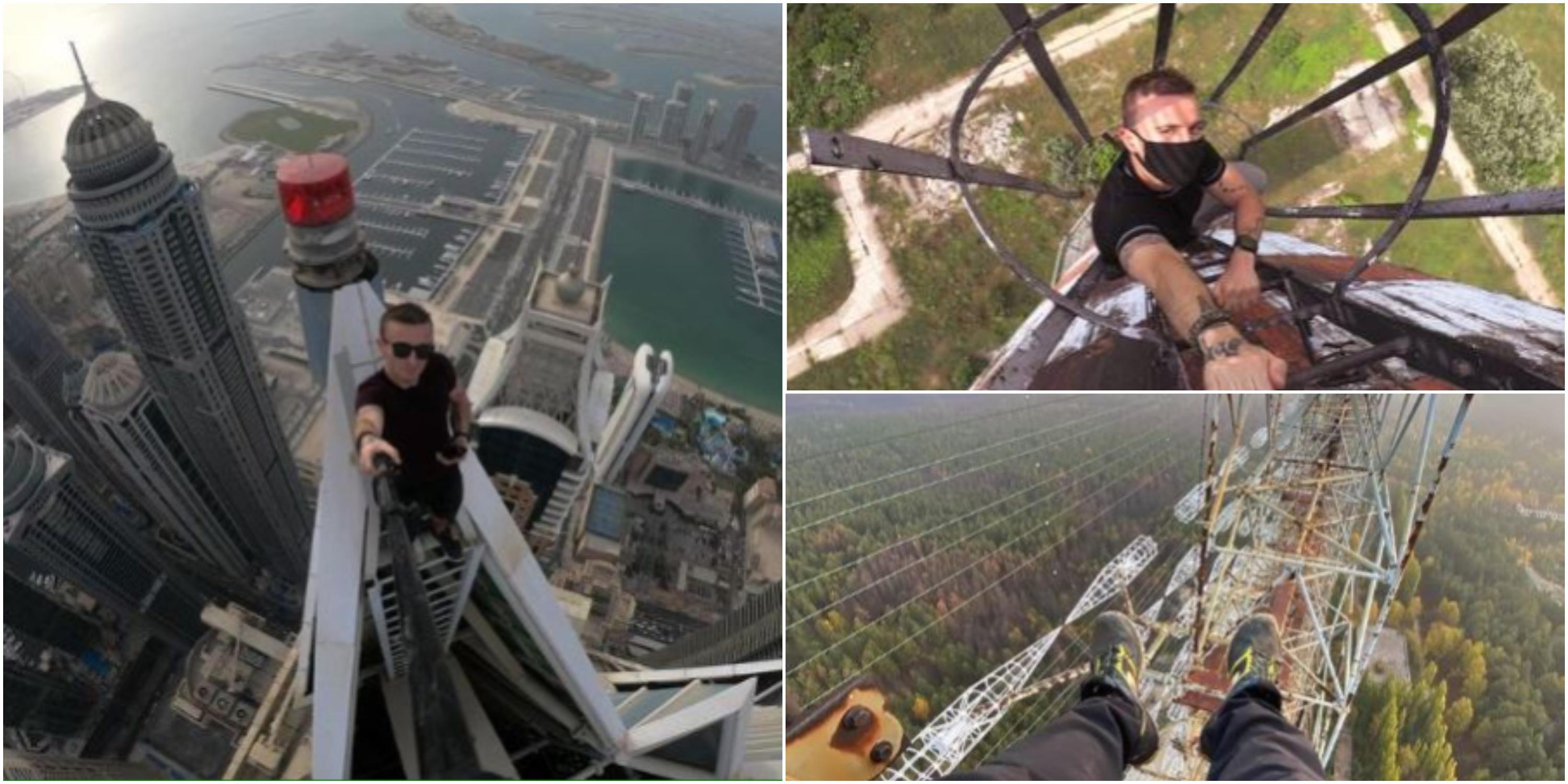 Un t&acirc;năr de 30 de ani a devenit viral, post&acirc;nd de pe clădirile gigant din lume. Și-a făcut o ultimă poză, fără să știe ce va urma