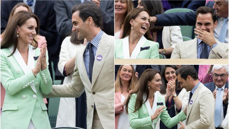 Roger Federer a încălcat protocolul regal cu Prințesa Kate Middleton la Wimbledon 2023