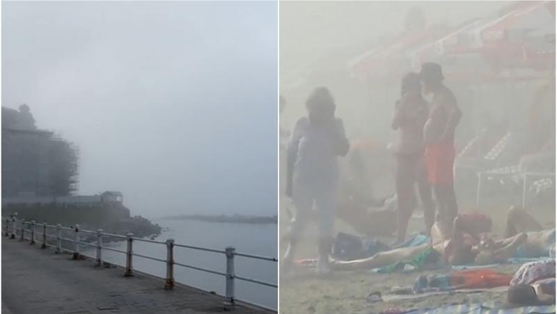 Cum explică specialiștii ceața densă care a apărut pe plajele din Constanța și Mamaia