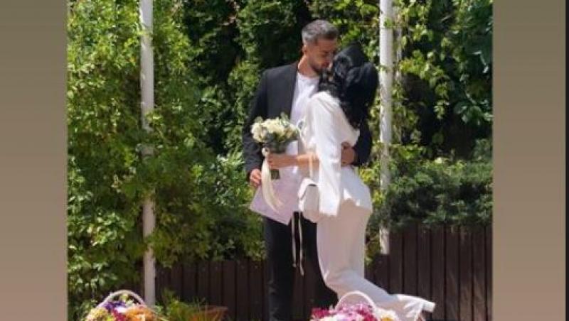 Mireasa, sezonul 7. Dima și Sabrina s-au căsătorit. Primele imagini de la starea civilă cu cei doi miri