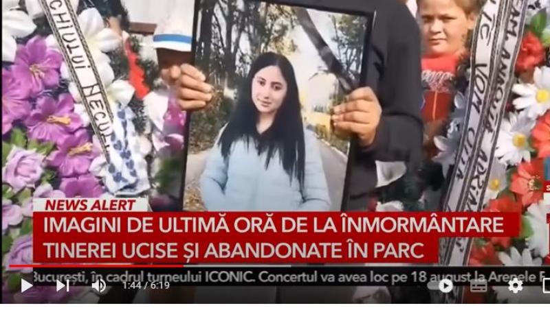 Moment tulburător de la înmormântarea fetei ucise în Mangalia. Alina Ciobanu a fost condusă pe ultimul drum: „Plânge cu noi!”