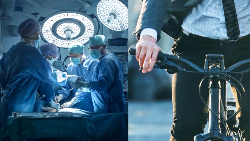 Un medic din Urlați i-a cusut în picior unui tânăr mânerul de frână de la bicicletă și l-a trimis acasă "rezolvat".