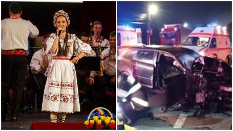 Vlăduța Lupău, martoră la un tragic accident rutier, unde au murit 4 tineri dansatori de folclor. Mesajul dureros al cântăreței