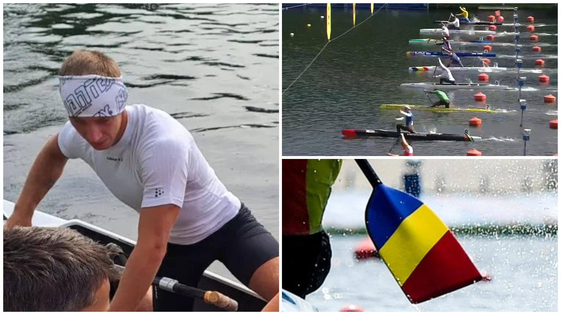Oleksandr Komiahin a luptat pentru România în Finala C1 M 5000 de la CM de kaiac-canoe 2023. Cursa a fost AntenaPLAY