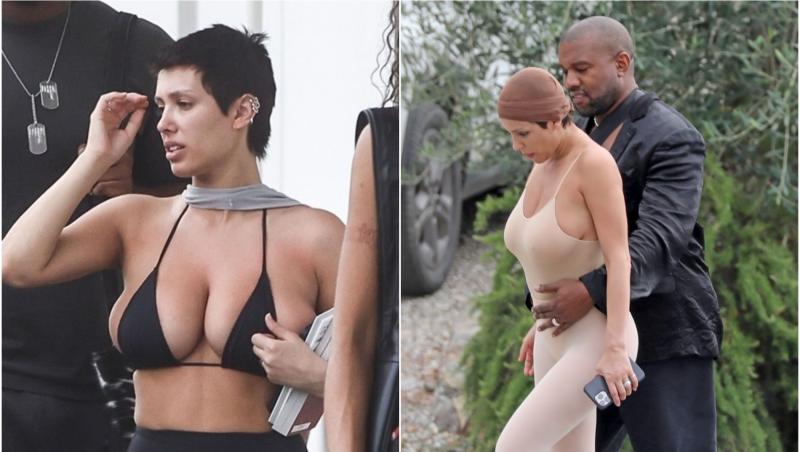 Kanye West și soția sa, Bianca Censori, nu s-au ferit să își arate pasiunea de față cu toți ce prezenți.