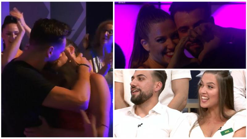 Primul cuplu din casa Mireasa! VIDEO cu momentul în care Ana și Daniel se sărută cu foc la petrecere: